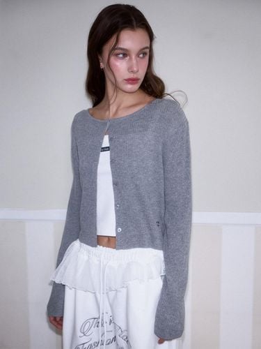 Linen Knit Cardigan [Gray] - Rosefrantz - Modalova