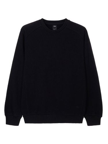 Leaf Fleece Sweatshirt [Black] - nau - Modalova