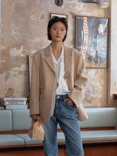 Pocket Blazer [b.beige] - BRENDABRENDEN SEOUL - Modalova