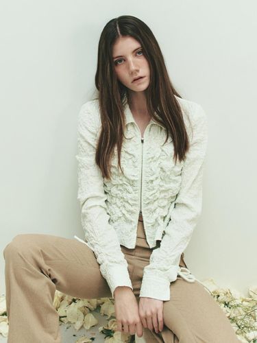 Shirring Texture Blouse [2color] (VW5SB130) - RAIVE - Modalova