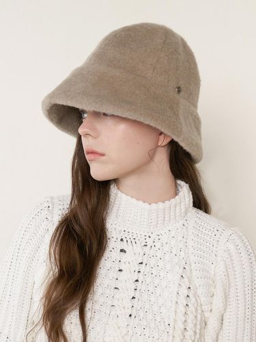 Hazel Fur Bucket Hat - Brown Hat - Modalova