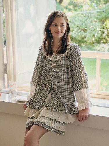 【ULLALA】Luana short sleeve two piece sky blue Shop ULLALA PAJAMAS online | Promotions and new arrivals