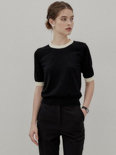 Ensemble Color Block Knit Sweater - eune - Modalova