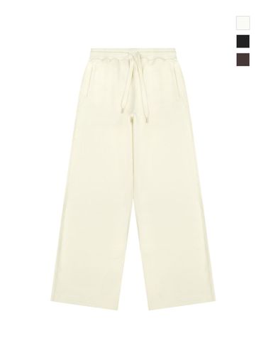 Men's Semi-Wide String Pants [Ivory] - ROND&DEMARRER - Modalova