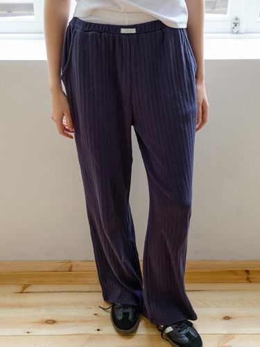 Letters Bootcut Cotton Pants - LETTER FROM MOON - Modalova