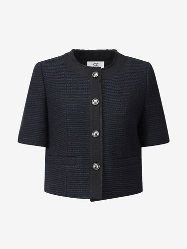 Color Block Line Tweed Blazer (DN C252MSF235) - CC collect - Modalova