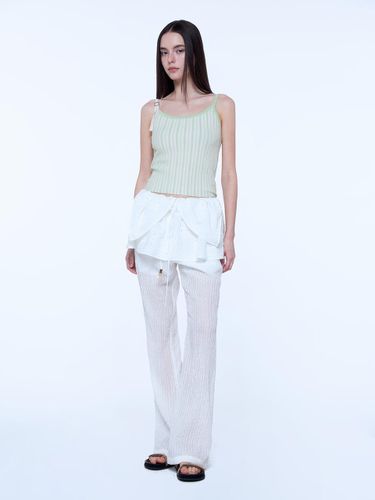 Easy Bootcut Pants [White] - INSTANTFUNK - Modalova