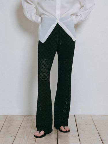 Floral Bootcut Pants (P3244) [] - vanone atelier - Modalova