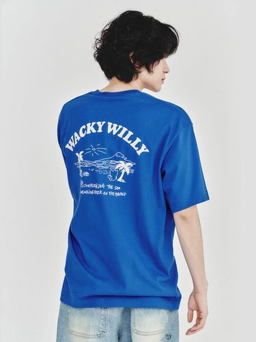 【WACKY WILLY】Beach Graphic Vacation Short Sleeve T R6508 Wacky Willy Clothing for Men | Modalova