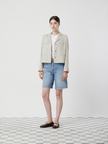 Button Single Tweed Blazer (C252MSF333) - CC collect - Modalova