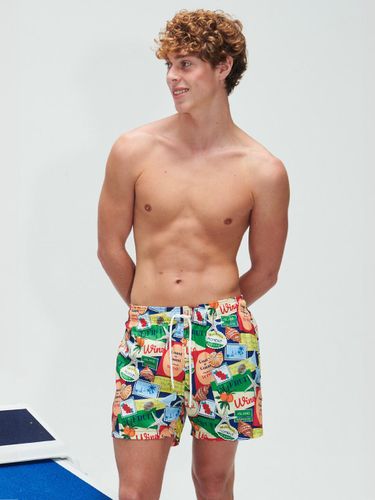 Postcard Club Swim Trunks [Multi] - DELIGHTPOOL - Modalova