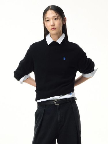 Sig Tag Turtleneck Knit Sweater (01) [Noir] - Significant ADERERROR - Modalova