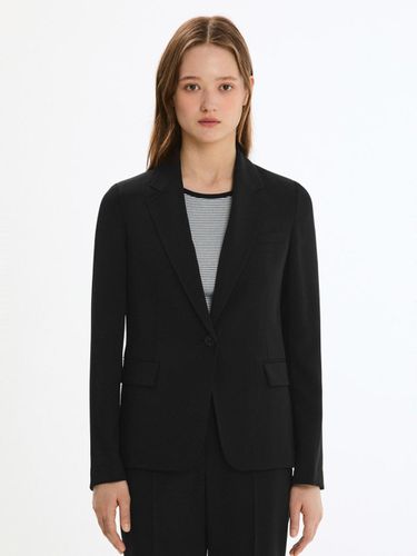 Formal One-Button Single Setup Blazer (AWSJKP21010) [Black] - SISTINA - Modalova