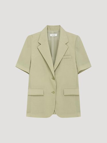 Back Slit Single Two-Button Blazer [BE] (AWWJKP21080) - SISTINA - Modalova