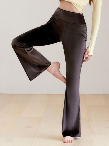 Velour Bootcut Yoga Pants - GRANDE LINE - Modalova