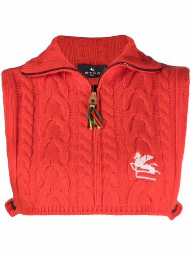 Wool-cashmere Blend Cropped Cable-knit Vest - Etro - Modalova