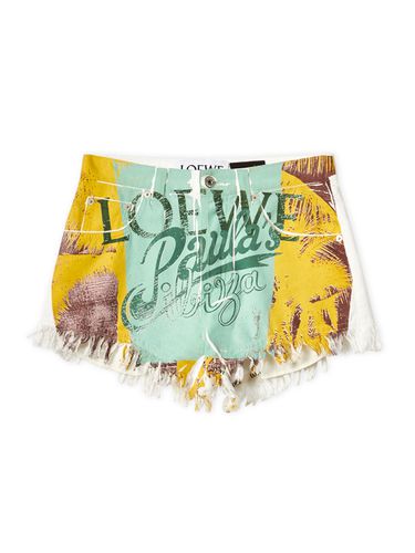 Printed Denim Shorts - Loewe Paula's Ibiza - Modalova