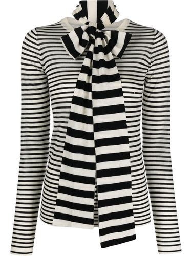 Striped Light Wool Crewneck Sweater - Alysi - Modalova