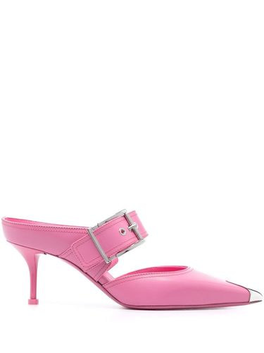 Punk Buckled Leather Mules - Alexander McQueen - Modalova