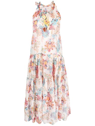 Printed Cotton Blend Silk Maxi Dress - Anjuna - Modalova