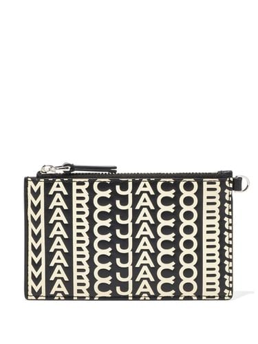 The Monogram Leather Top Zip Wristlet Wallet - Marc Jacobs - Modalova