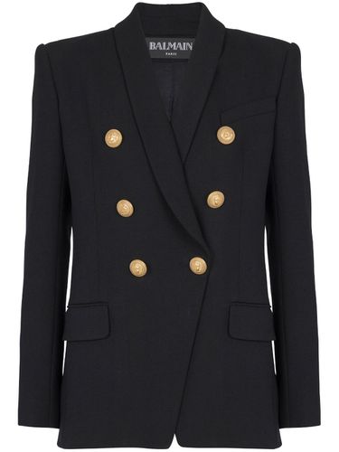 Double Breasted Wool Jacket - Balmain - Modalova