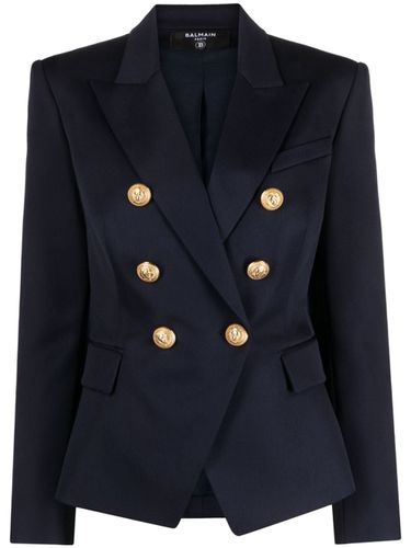 Double-breasted Wool Jacket - Balmain - Modalova