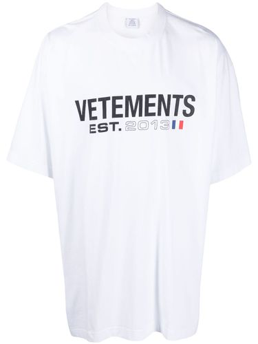 VETEMENTS - Logo Cotton T-shirt - VETEMENTS - Modalova