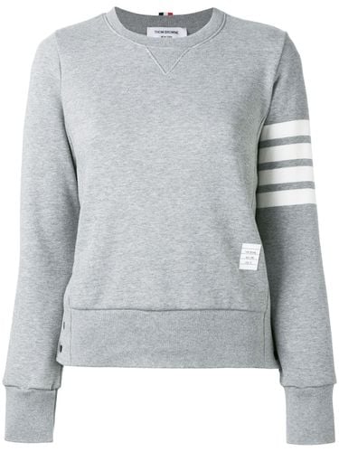 Bar Cotton Crewneck Sweatshirt - Thom Browne - Modalova