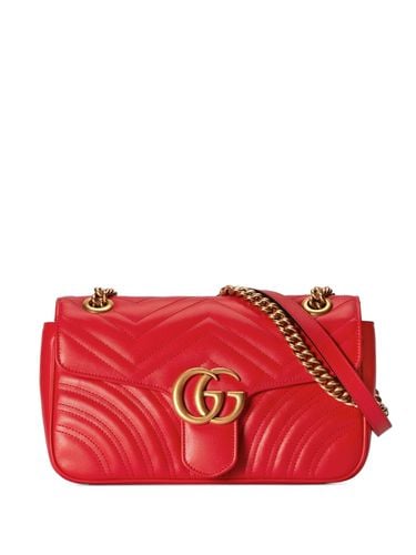 Gg Marmont Leahter Shoulder Bag - Gucci - Modalova