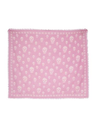 Skull Wool Scarf - Alexander McQueen - Modalova