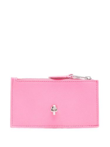 Skull Zipped Leather Credit Card Case - Alexander McQueen - Modalova