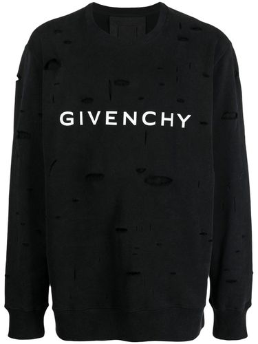 GIVENCHY - Logo Cotton Sweatshirt - Givenchy - Modalova