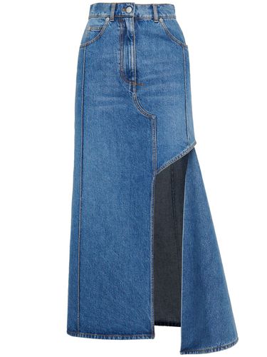 Denim Midi Skirt - Alexander McQueen - Modalova