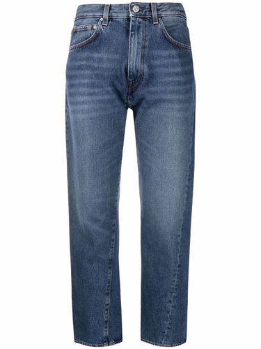 Straight Leg Cropped Denim Jeans - Toteme - Modalova