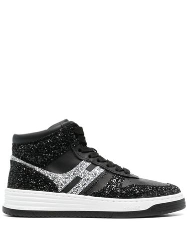 H630 Gliettered Leather Sneakers - Hogan - Modalova