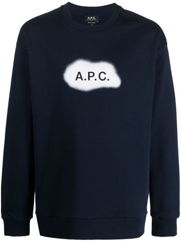 Logo Organic Cotton Sweatshirt - A.P.C. - Modalova