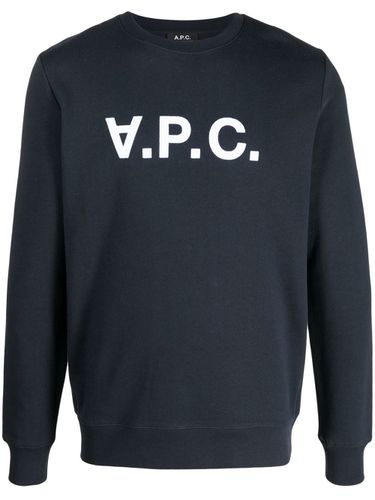 Logo Organic Cotton Sweatshirt - A.P.C. - Modalova