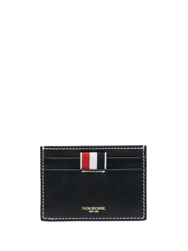 Leather Single Credit Card Case - Thom Browne - Modalova