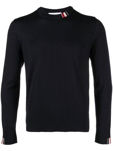 THOM BROWNE - Wool Crewneck Jumper - Thom Browne - Modalova