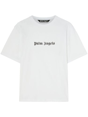 PALM ANGELS - Logo Cotton T-shirt - Palm Angels - Modalova