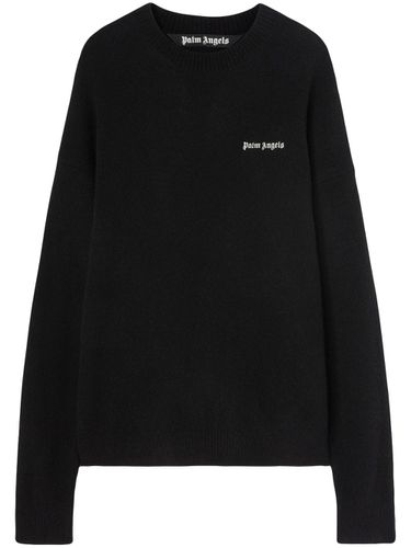 PALM ANGELS - Basic Logo Sweater - Palm Angels - Modalova