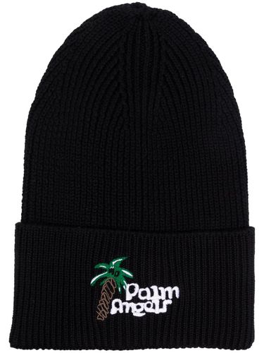 PALM ANGELS - Logo Beanie - Palm Angels - Modalova