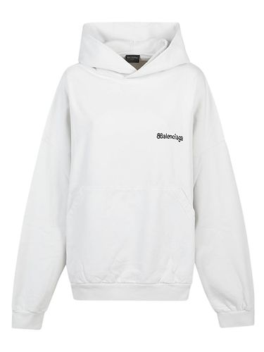 BALENCIAGA - Bb Corp Cotton Hoodie - Balenciaga - Modalova