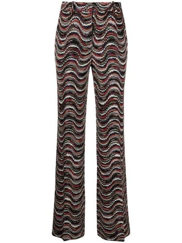 Waves Pattern High Waist Trousers - Missoni - Modalova