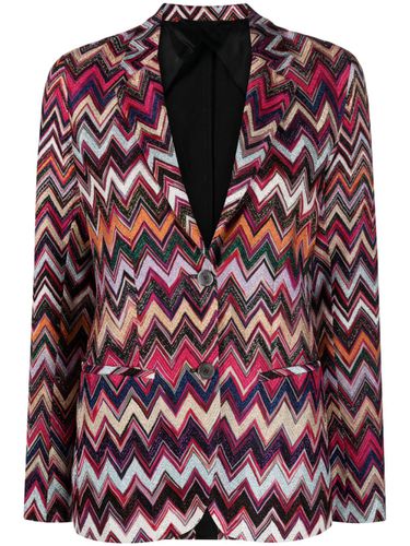 Zig Zag Pattern Single-breasted Blazer - Missoni - Modalova