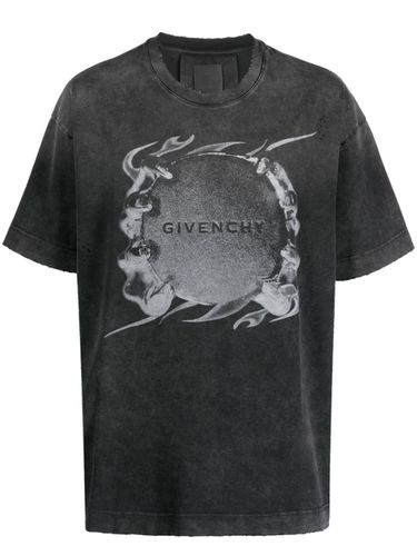 GIVENCHY - Printed Cotton T-shirt - Givenchy - Modalova