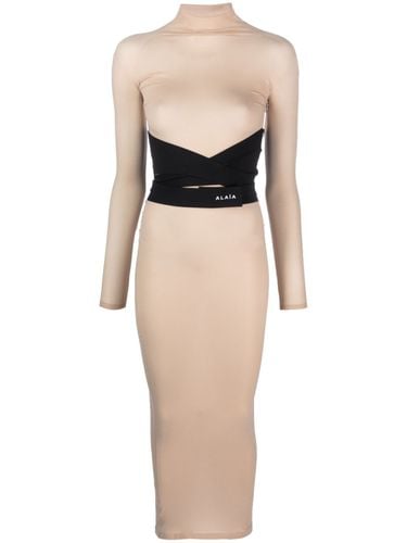 ALAÏA - Second Skin Midi Dress - AlaÏa - Modalova