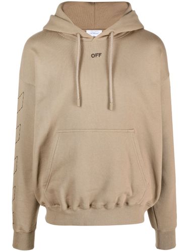 OFF-WHITE - Logo Cotton Hoodie - Off-White - Modalova