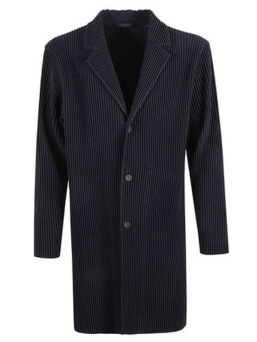 Pleated Single-breasted Coat - Homme Plisse' Issey Miyake - Modalova